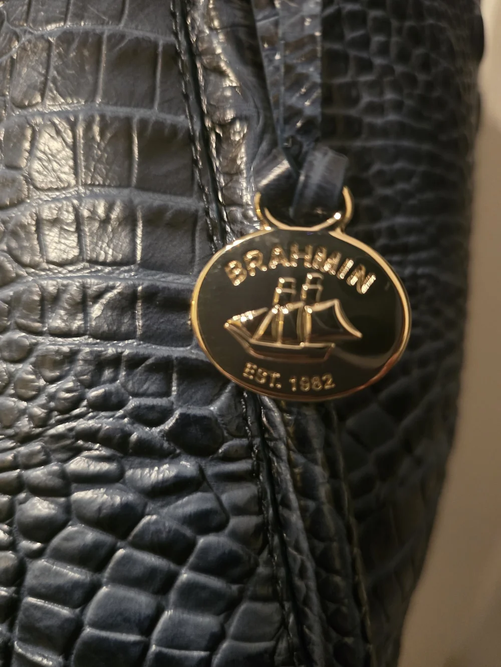 Brahmin - Bailee - Alden Road In Indigo - Picture 2 of 13